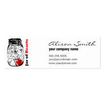 Jar of Hearts Tarjeta De Visita