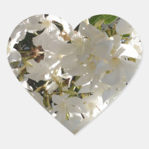 Jasmine Blossom. Heart Sticker