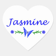 Jasmine (Blue Butterfly) Stickers