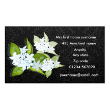 Jasmine flowers 2013 calendar business cards