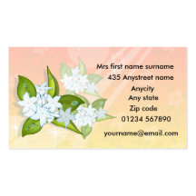 Jasmine flowers #2 2012 calendar business cards