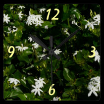 Jasmine Flowers Wall Clock wall clocks