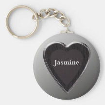 Jasmine Heart Keychain by 369MyName