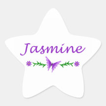 Jasmine (Purple Butterfly) Stickers