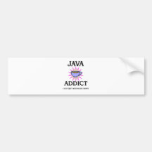 Java Addict Bumper Sticker
