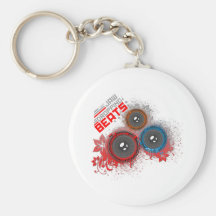 Jaw Dropping Beats - Music DJ Graffiti Urban Keychain