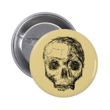 Jawless Black Skull. Pin