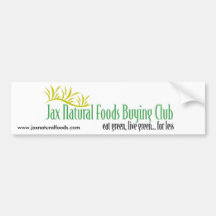 Jax Natural Foods Bumper Sticker 1