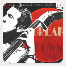 Jazz Bass Player sticker