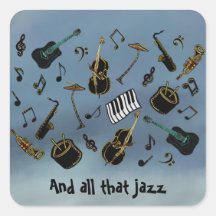 Jazz it Up Square Sticker