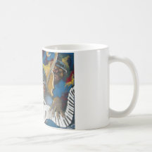Jazz Quartet Musicians Folk Art Mugs