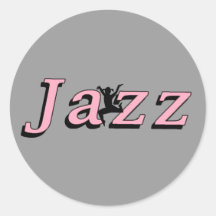 Jazz Round Sticker