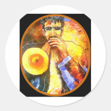 Jazz Runder Aufkleber