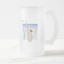 jazz saxaphone design mugs