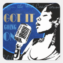 Jazz Singer Sticker