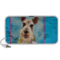 JC the Miniature Schnauzer Portable Speaker speakers