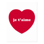 JE T'AIME POST CARDS