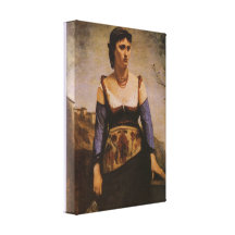 Jean-Baptiste-Camille Corot - Agostina 1866 Stretched Canvas Print