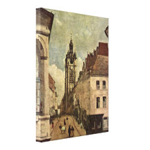 Jean-Baptiste-Camille Corot - Belfry of Douai Canvas Prints