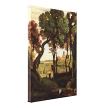 Jean-Baptiste-Camille Corot - Castel Gandolfo Gallery Wrap Canvas