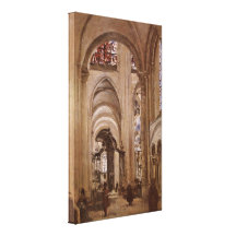 Jean-Baptiste-Camille Corot - Cathedral of Sens Canvas Print