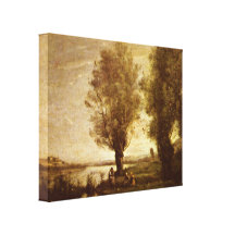 Jean-Baptiste-Camille Corot - Rome Colosseum Stretched Canvas Print