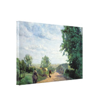Jean-Baptiste-Camille Corot - way to Sevres Canvas Print