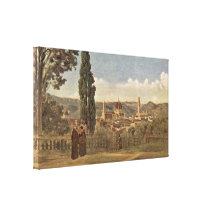 Jean-Baptiste Corot - Boboli Gardens in Florence Canvas Print