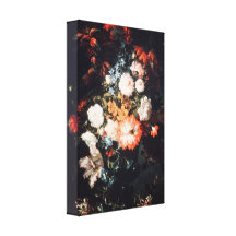 Jean- Baptiste Monnover - Still life with Flowers Gallery Wrap Canvas