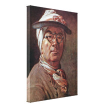 Jean-Baptiste Simeon Chardin - Self-portrait Gallery Wrap Canvas