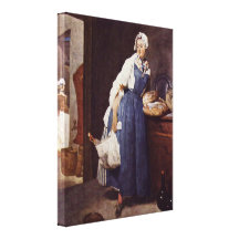 Jean-Baptiste Simeon Chardin - The Besorgerin Gallery Wrapped Canvas