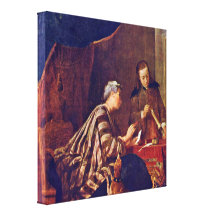 Jean-Baptiste Simeon Chardin - The caring maid Stretched Canvas Prints