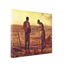 Jean-Francois Millet - Evening Prayer Stretched Canvas Prints