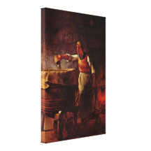 Jean-Francois Millet - laundress Canvas Print