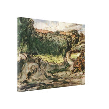 Jean-Francois Millet - Meierhof cousin Canvas Print