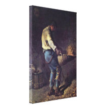 Jean-Francois Millet - The Gleaners Stretched Canvas Prints