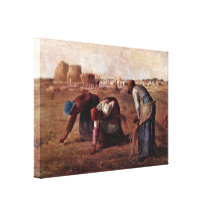 Jean-Francois Millet - The Gleaners Gallery Wrapped Canvas