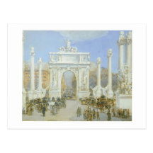 Jean-Francois Raffaelli, Dewey's Arch, New York (2 Post Cards