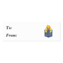 Jean Pocket Baby Duck Business Cards