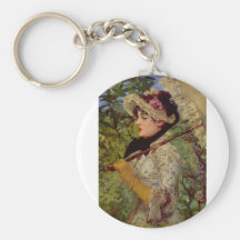 Jeanne by Edouard Manet Key Chains