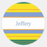 Jeffery Classic Stripes Sticker