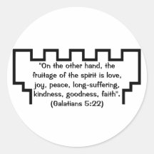 Jehovah's Witness Watchtower Galatians 5:22 Stickr Sticker