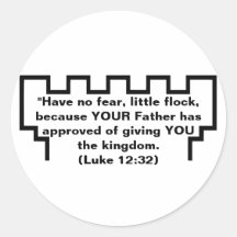 Jehovah's Witness Watchtower Luke 12:32 Sticker