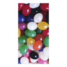 Jellybean delights by Valxart.com Custom Photo Card