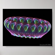 jellyfish fractal poster