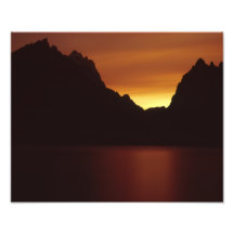 Jenny Lake at Sunet Photographic Print