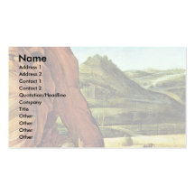Jerome In The Desert By Bellini Giovanni Business Card
