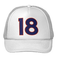 Jersey Number 18 Mesh Hat