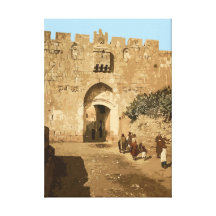 Jerusalem - Lions' Gate Gallery Wrap Canvas