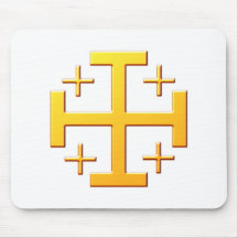 Jerusalemkreuz cross Jerusalem Mousepads